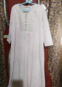 Elegant Striped Kurta Dress