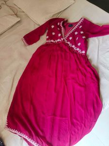 Vibrant Pink Kurta Set with Dupatta