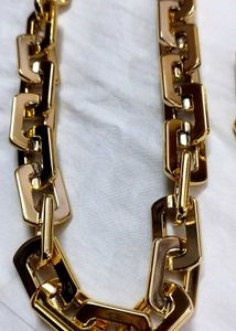 Statement Chain Link Necklace &amp; Earring Set