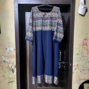 Bohemian Print anarkali pant set