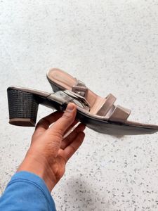 Chic Clear Strap Heels