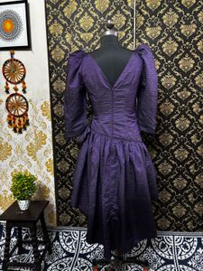 Retro Purple Statement Dress