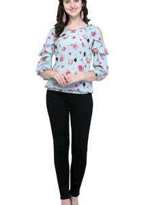 Floral Cold Shoulder Top
