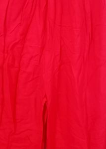 Red Colour Plazzo Once Use Only