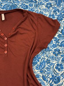 Comfy Henley Style Top