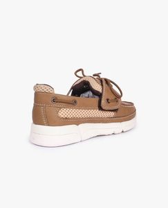 Boys Casual Brown Boat Loafers Size 9