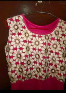 Pink Floral Dress