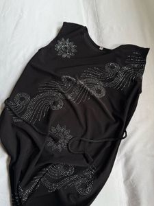 Sparkly Black Sleeveless Dress