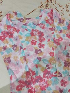 Floral Print Kurta with Pants