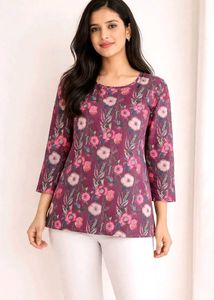 Floral Print Kurta