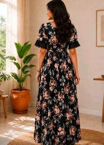 Floral Print Maxi Dress