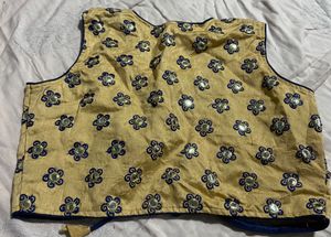 New Ethnic Mirror Work Blouse