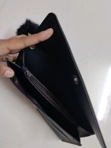 Stylish Black And Blue Everyday Wallet