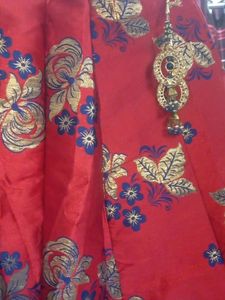 Red Blue Lehanga