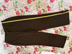 Dark brown trousers