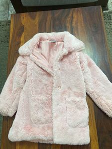 Pink Faux Fur Coat