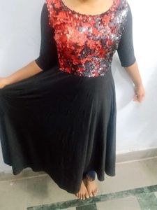 Sparkling Sequin Black Dress