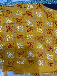 Yellow Bandhani Print Kurta