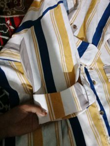 Striped Button-Down Shirt