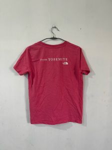 The north face pink t shirt