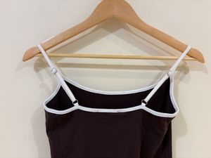BERSHKA Brown Mini Slip Dress