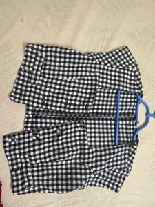 Checkered Cropped top