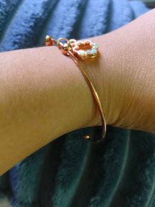 Sparkling Rose Gold Charm Bracelet &amp; Ring Set