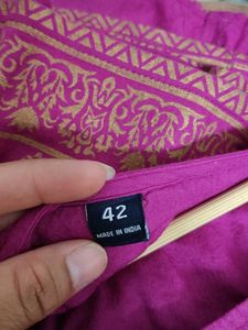 Beautiful Magenta Anarkali Suit with Dupatta