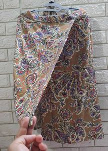 Boho Paisley Print Wrap Skirt