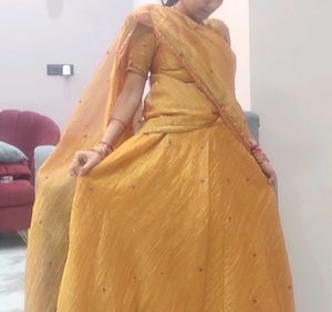 Stone Work High Quality Lehenga