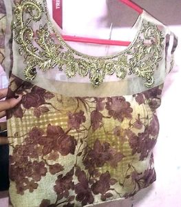 Designer Embroidered Pink Blouse
