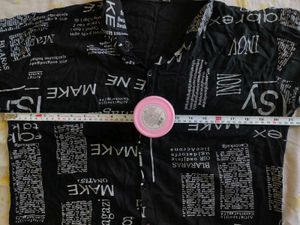 🗞️ ZARA Newspaper Print Resort Shirt 🗞️