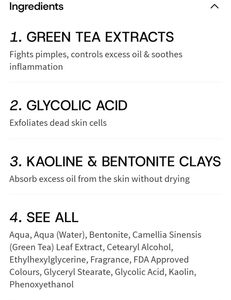 Plum Green Tea Clear Face Mask