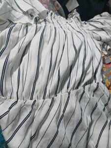 Chic Striped Off-Shoulder Top