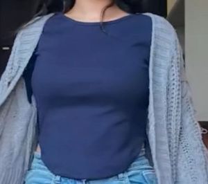 Stylish Navy Top