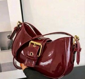 cherry red shoulder bag