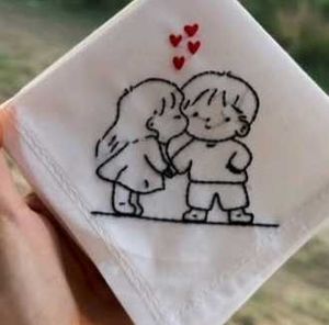 Forever Close – Embroidered Handkerchief