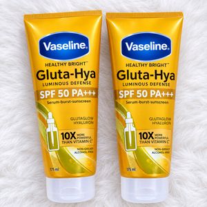 Pack Of 2 Vaseline Gluta-Hya SPF 50 Sunscreen
