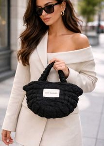 Chic Textured Black Handbag