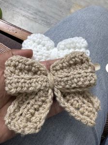 Handmade Crochet Hair Bows (2 pcs)
