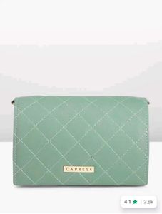 Quilted Mint Green Crossbody Bag