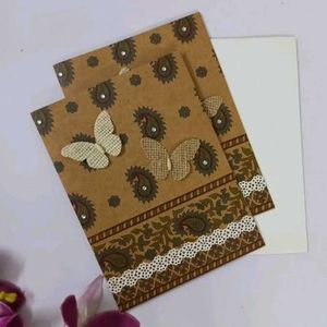 Handmade  Greeting Card-cum-Money Envelope (Pair)