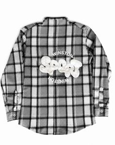 Men's Plaid Shirt with "SPORT" Graphic