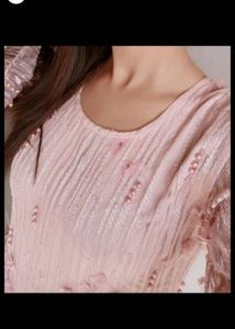 Heavy Pink Floral Gown