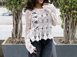 Crochet Long Sleeve Top