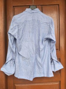 Classic Blue Striped Button-Down Shirt