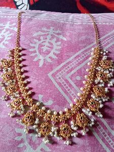 Copper Matha Patten Short Necklace