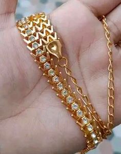 Cubic Zirconia Exquisite Gold Plated hip chain