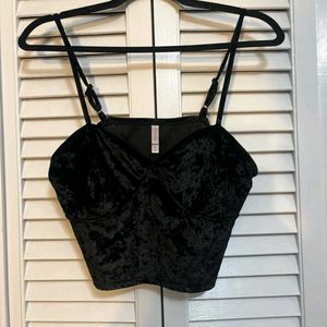Black Velvet Cami Top