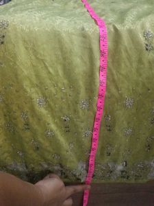 Lime Green Sequined Kurta